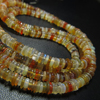 16 inches - Gorgeous- High Quality Natural - Ethiopian OPAL - Smooth Polished Tyre shape beads size 4 mm